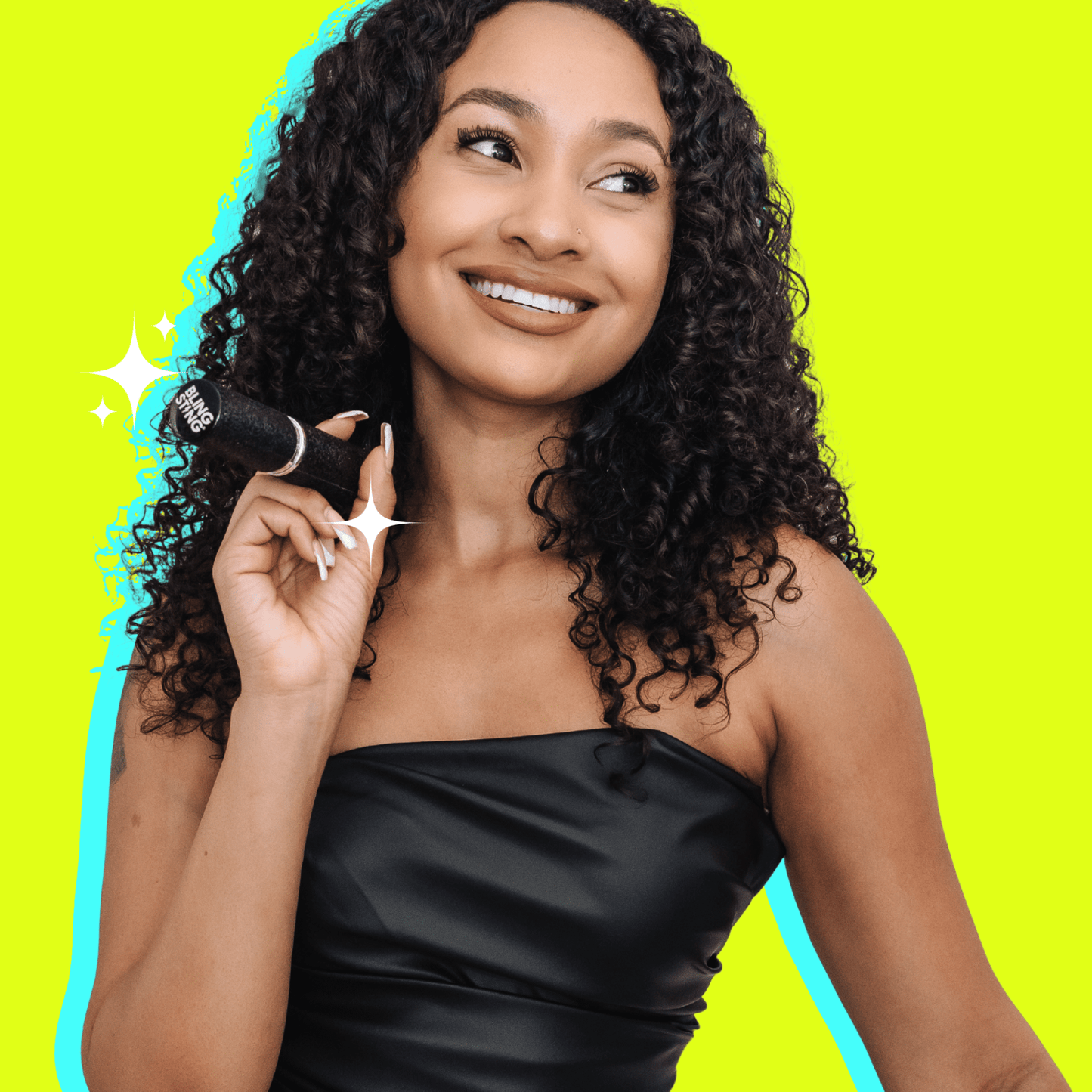Mini Stun Gun | Black Glitter - sellblingstingsellblingsting