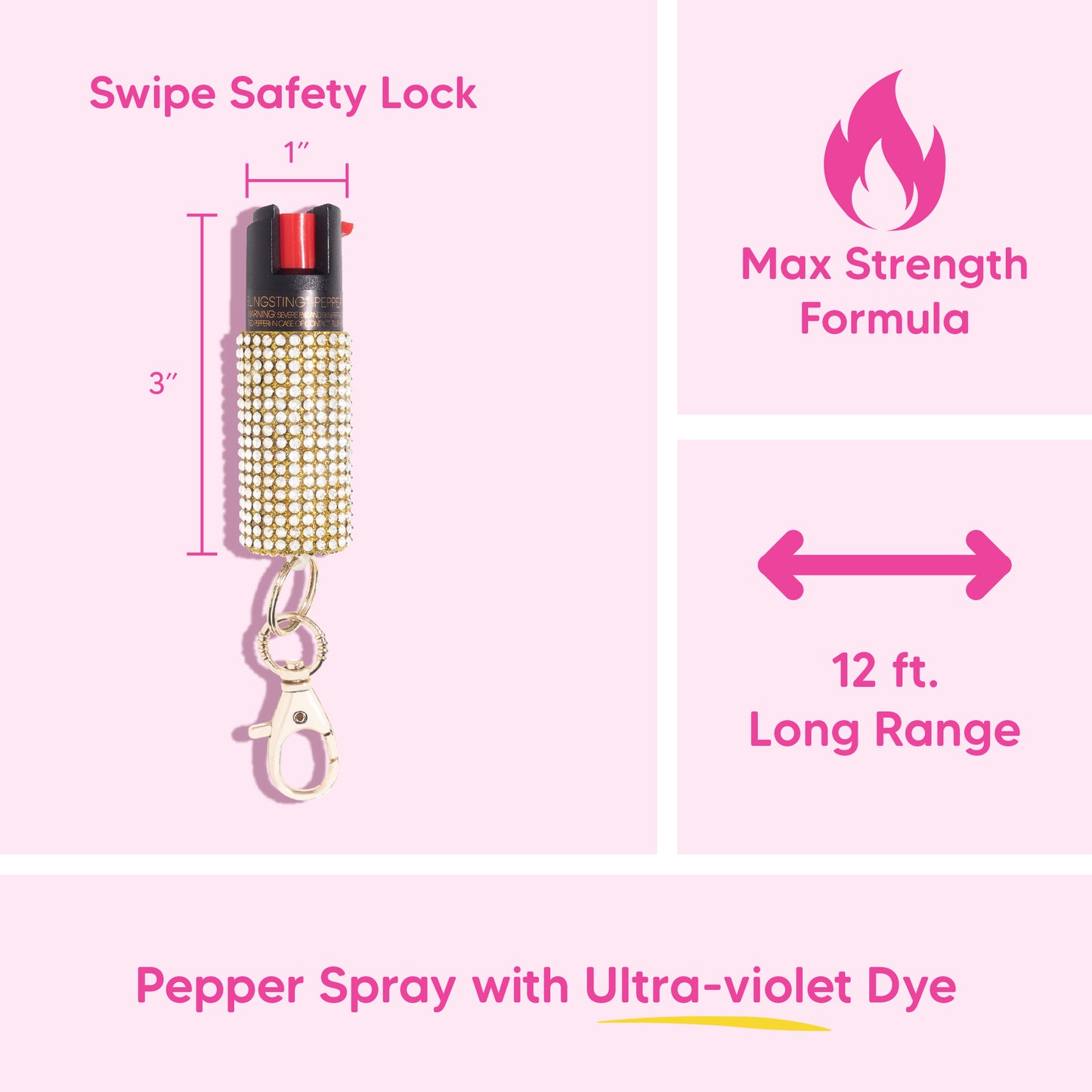 Pepper Spray | Gold Rhinestone