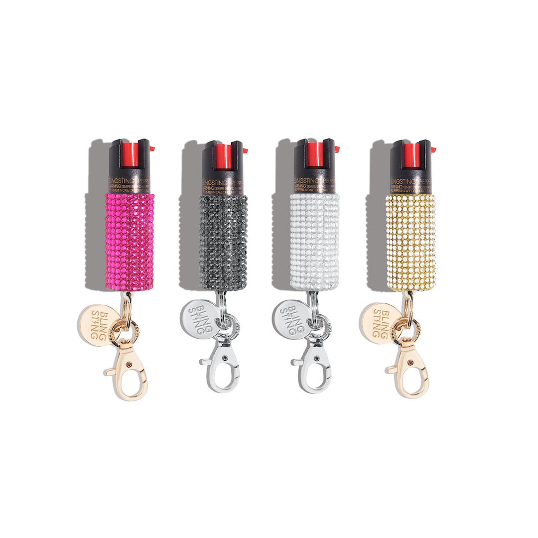 Rhinestone Pepper Spray | Mini Pepper Spray Keychain | sellblingsting