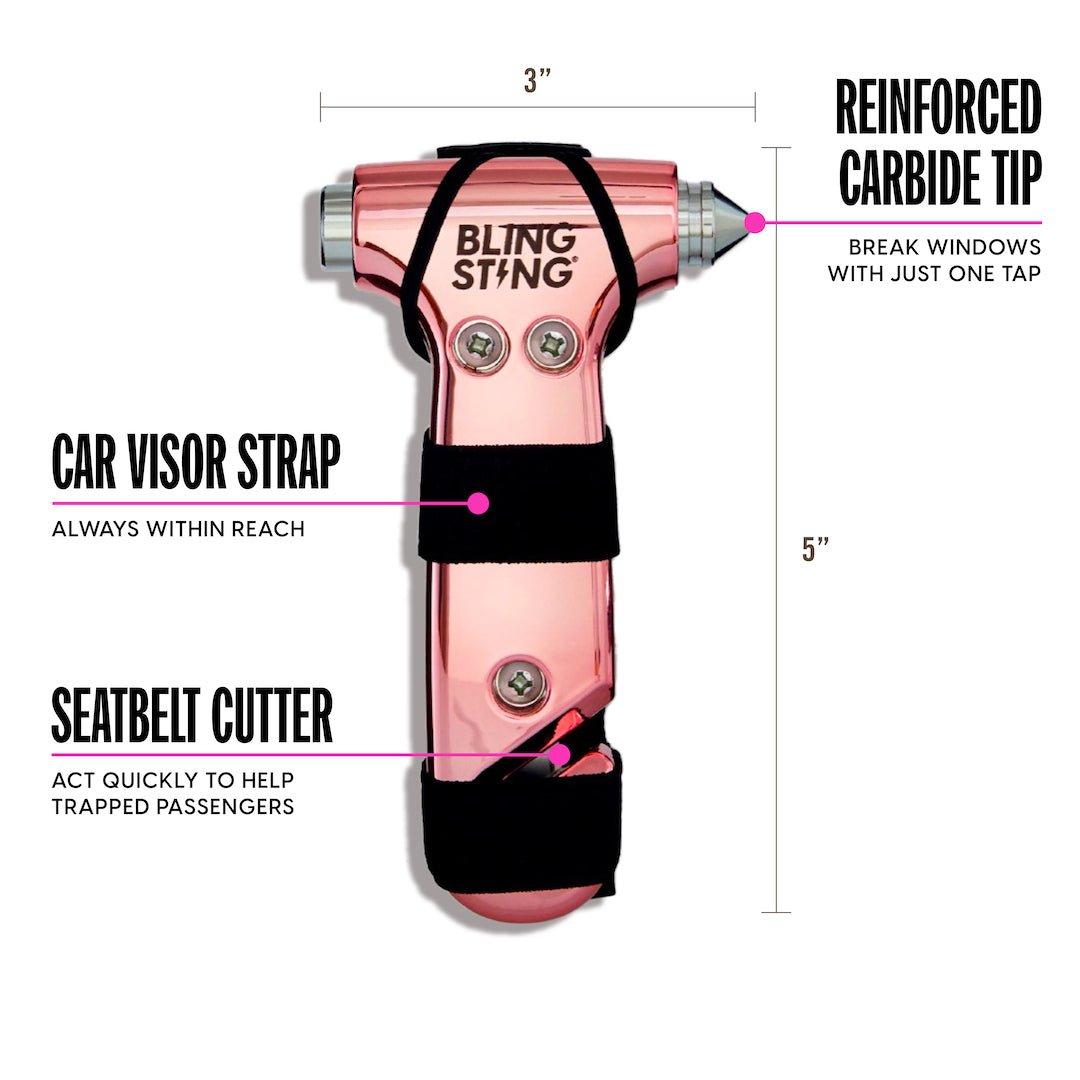 Emergency Escape Hammer | Blush Pink - sellblingstingsellblingsting