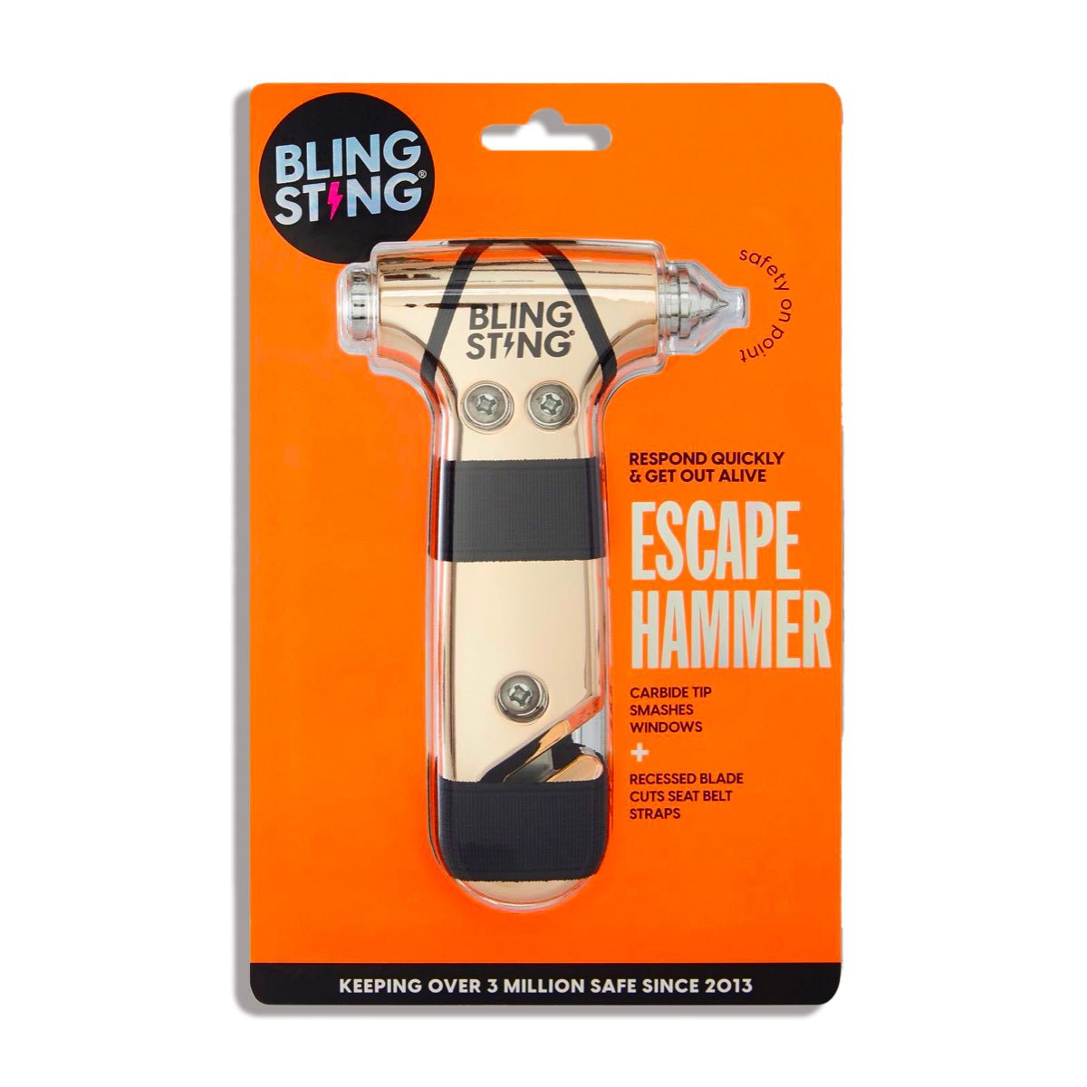 Emergency Escape Hammer | Metallic Rose Gold - sellblingstingsellblingsting
