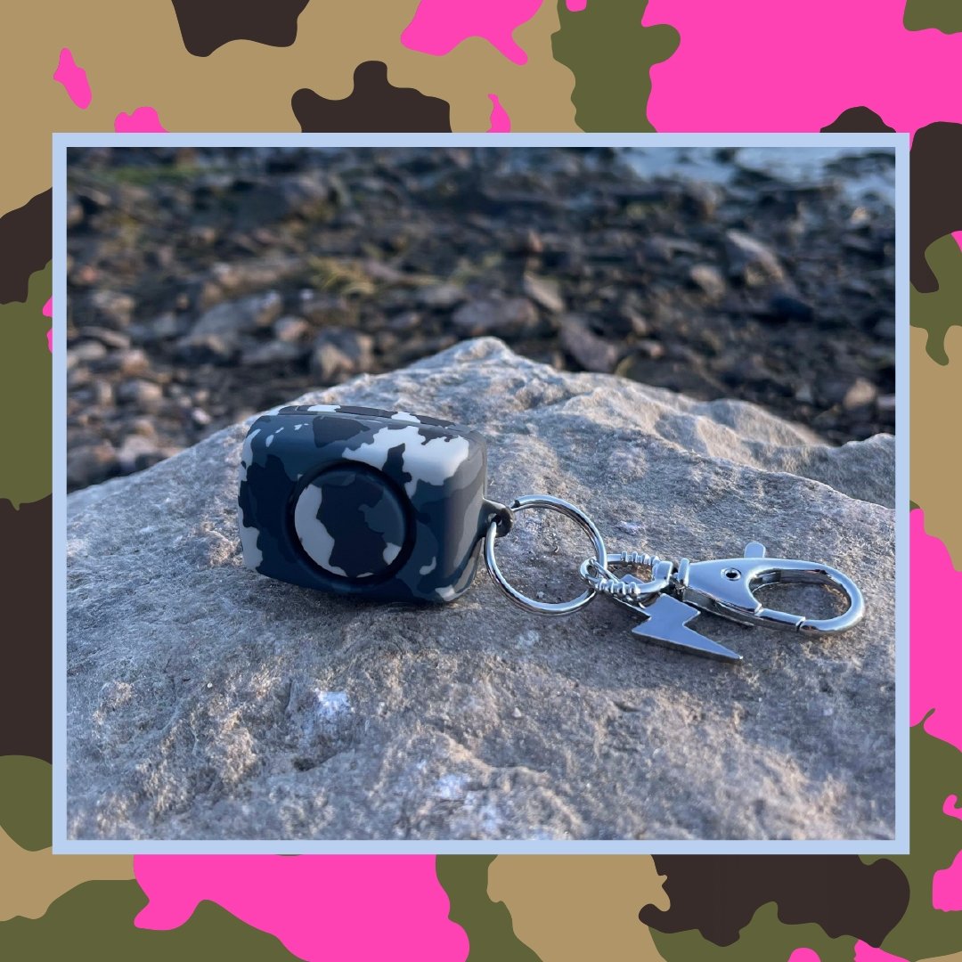 Mini Personal Alarm | Grey Camo - sellblingstingsellblingsting
