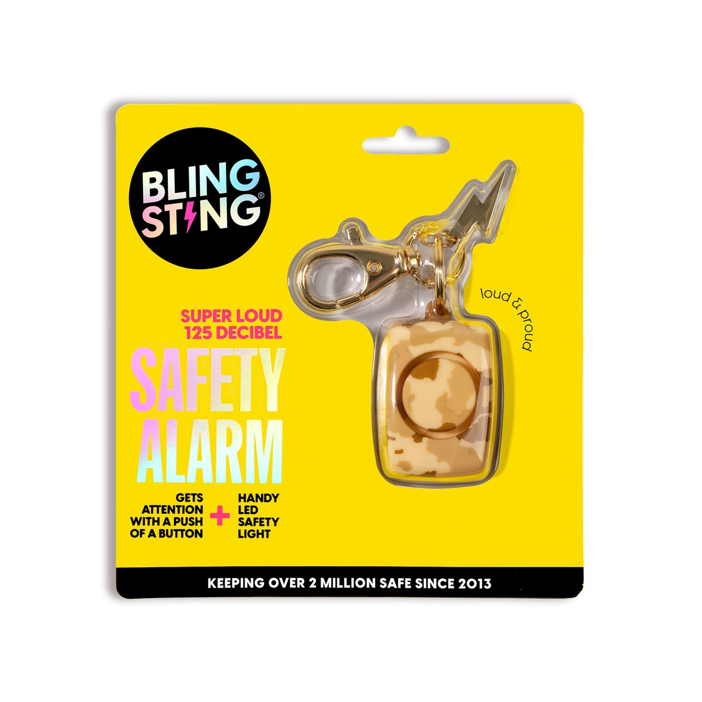 Mini Personal Alarm | Sand Camo - sellblingstingsellblingsting