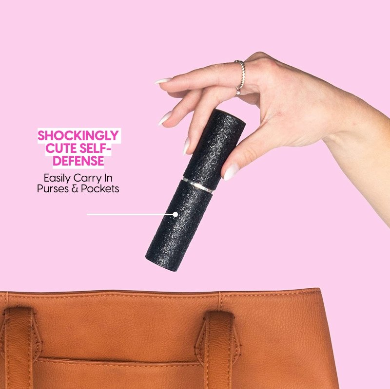 Mini Stun Gun | Black Glitter - sellblingstingsellblingsting