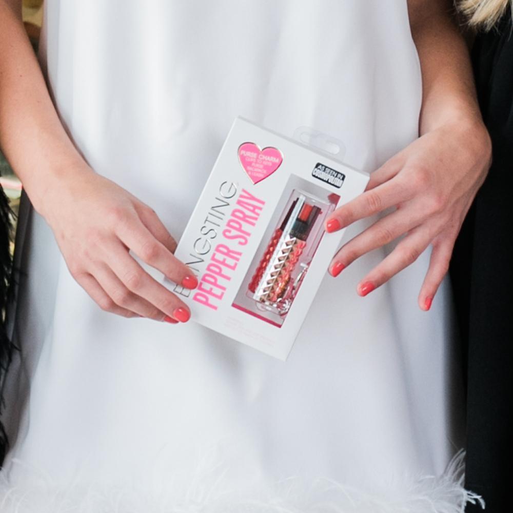 Pepper Spray | Metallic Rose Gold Studded