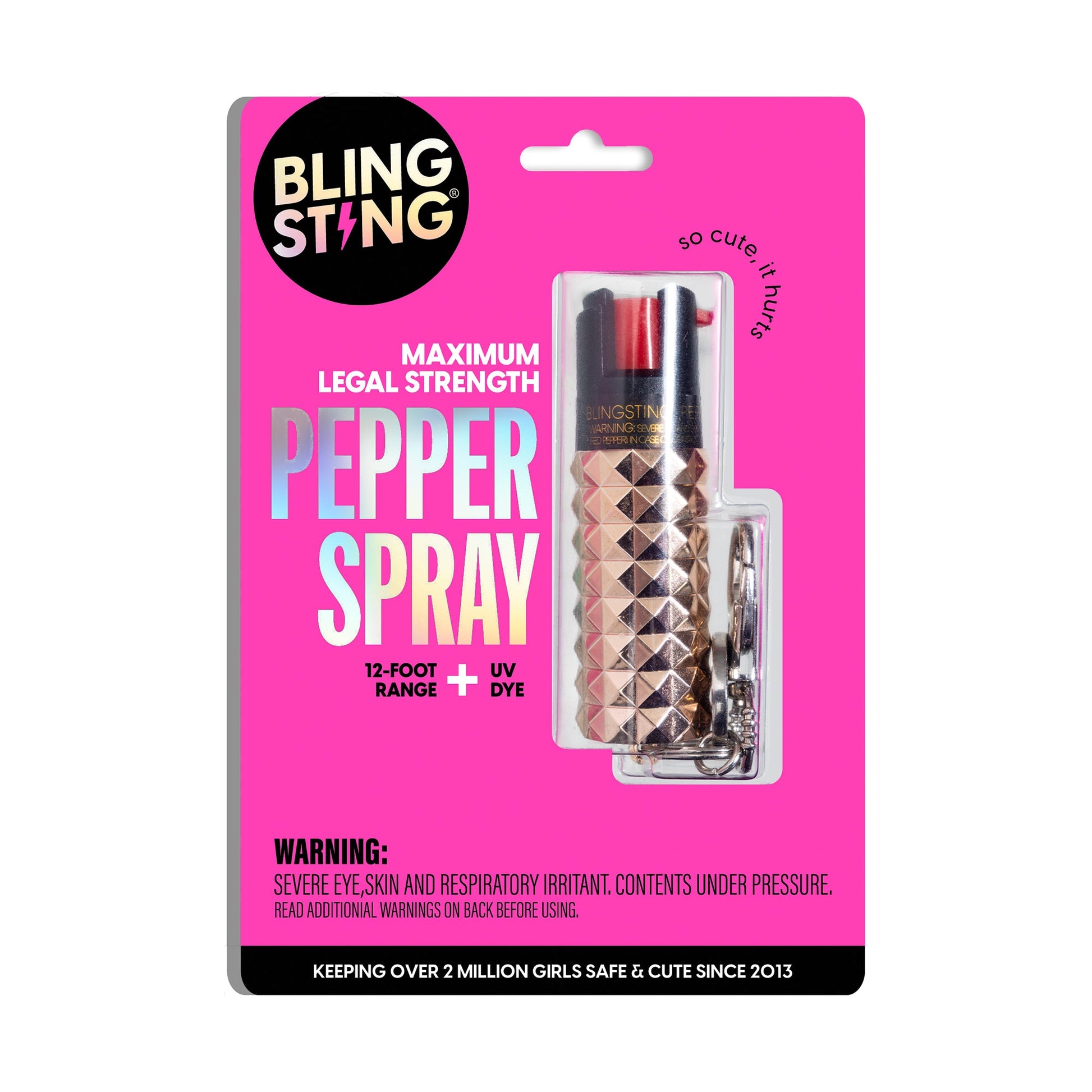 Pepper Spray | Metallic Rose Gold Studded