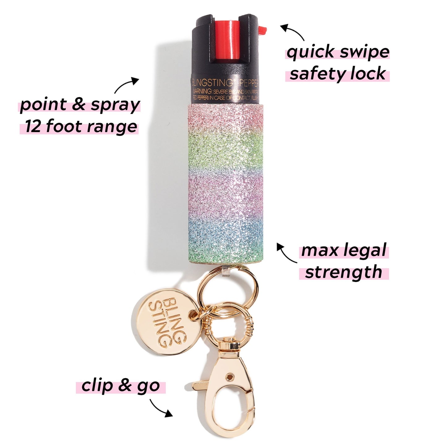 Pepper Spray | Rainbow Glitter