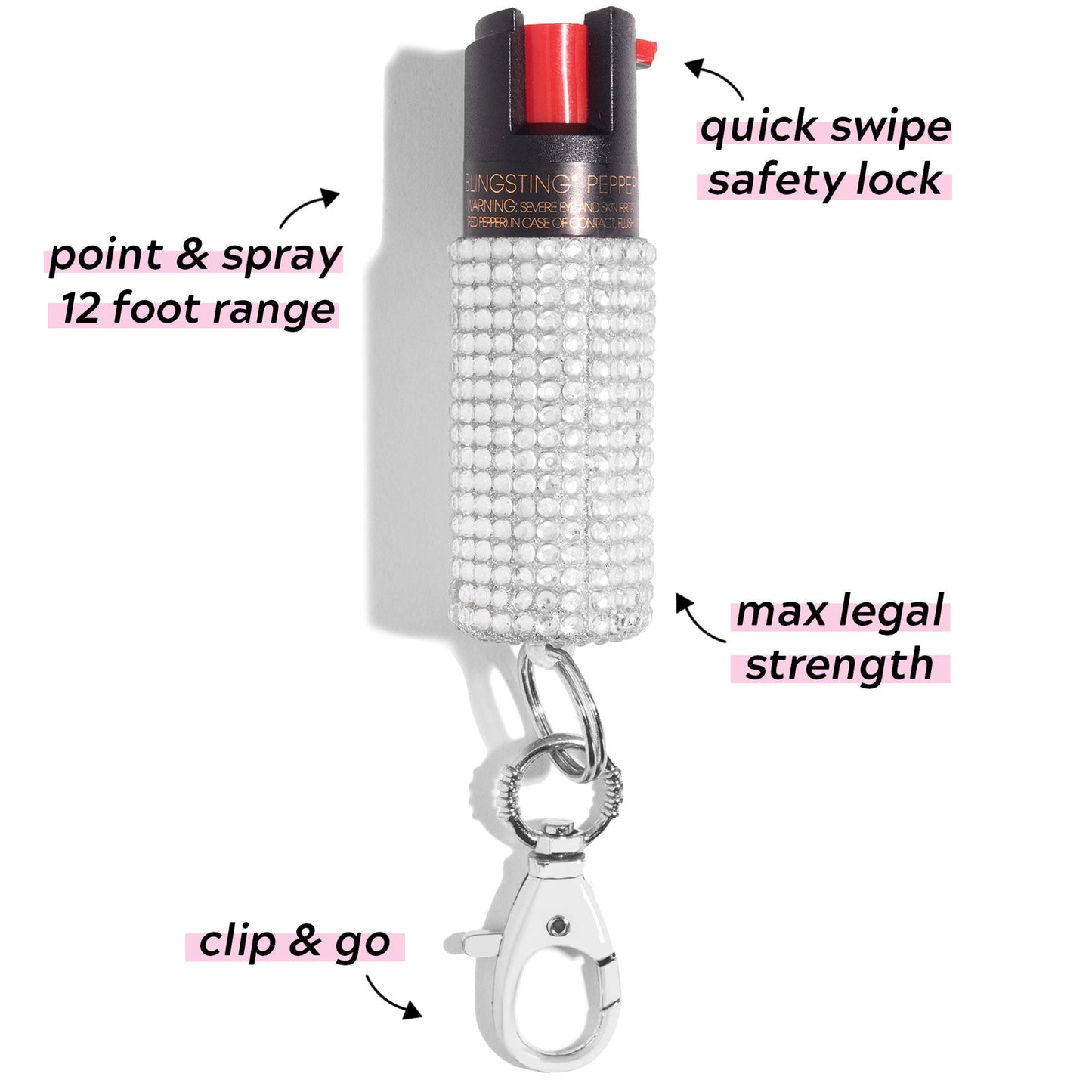 Pepper Spray | Silver Rhinestone