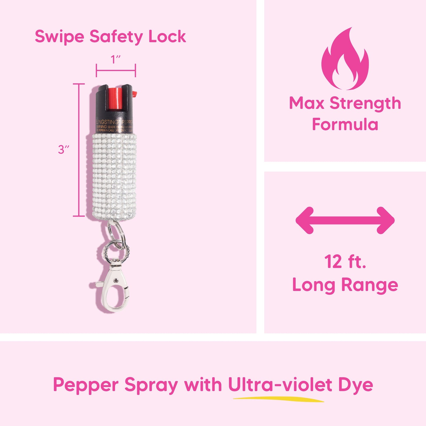 Pepper Spray | Silver Rhinestone