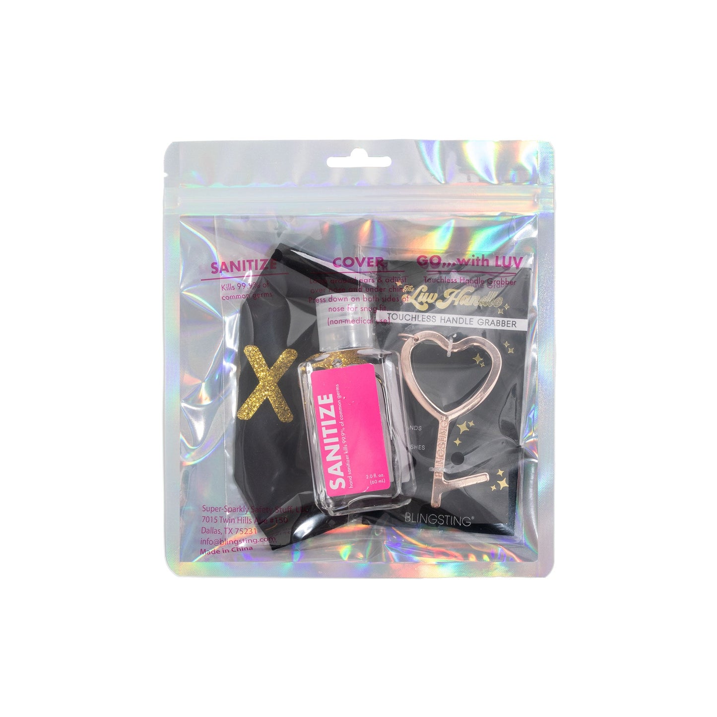 Personal Protection Kit | Rose Gold Handle Grabber