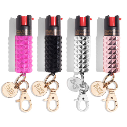 Assorted Metallic Studded Pepper Sprays | BS3 4PK2