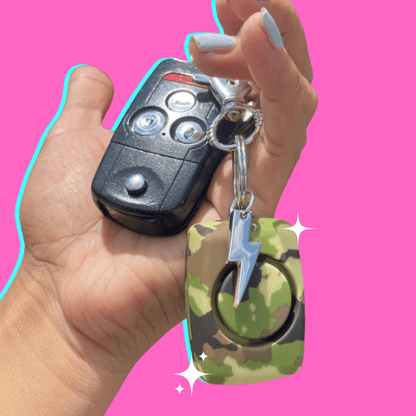 Mini Personal Alarm | Green Camo - sellblingstingsellblingsting