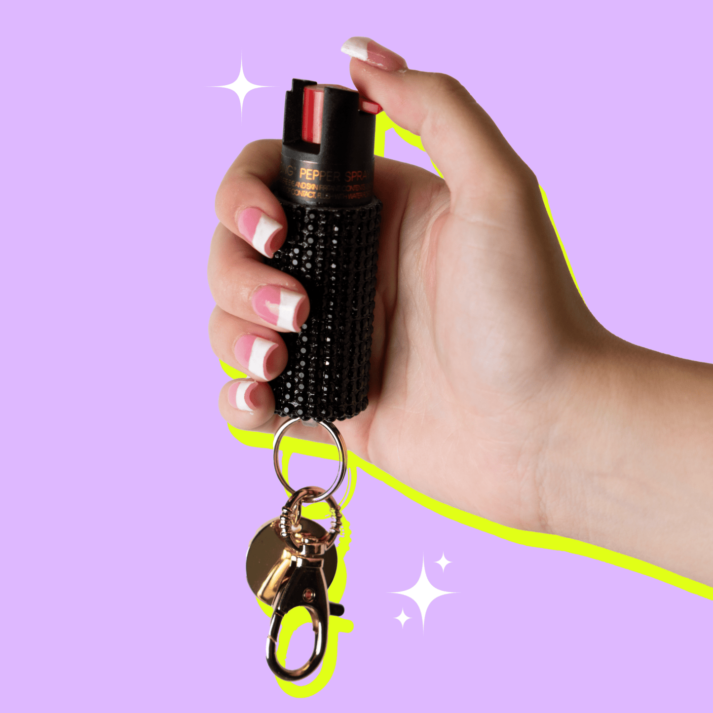 Pepper Spray | Black Rhinestone - sellblingstingsellblingstingBLACK RHINESTONE