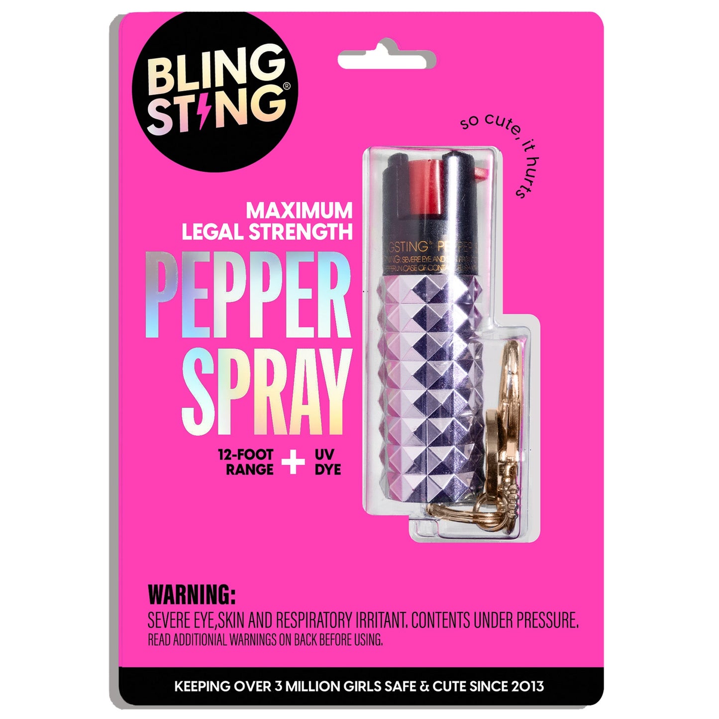 Pepper Spray | Metallic Lavender Studded - sellblingstingsellblingsting