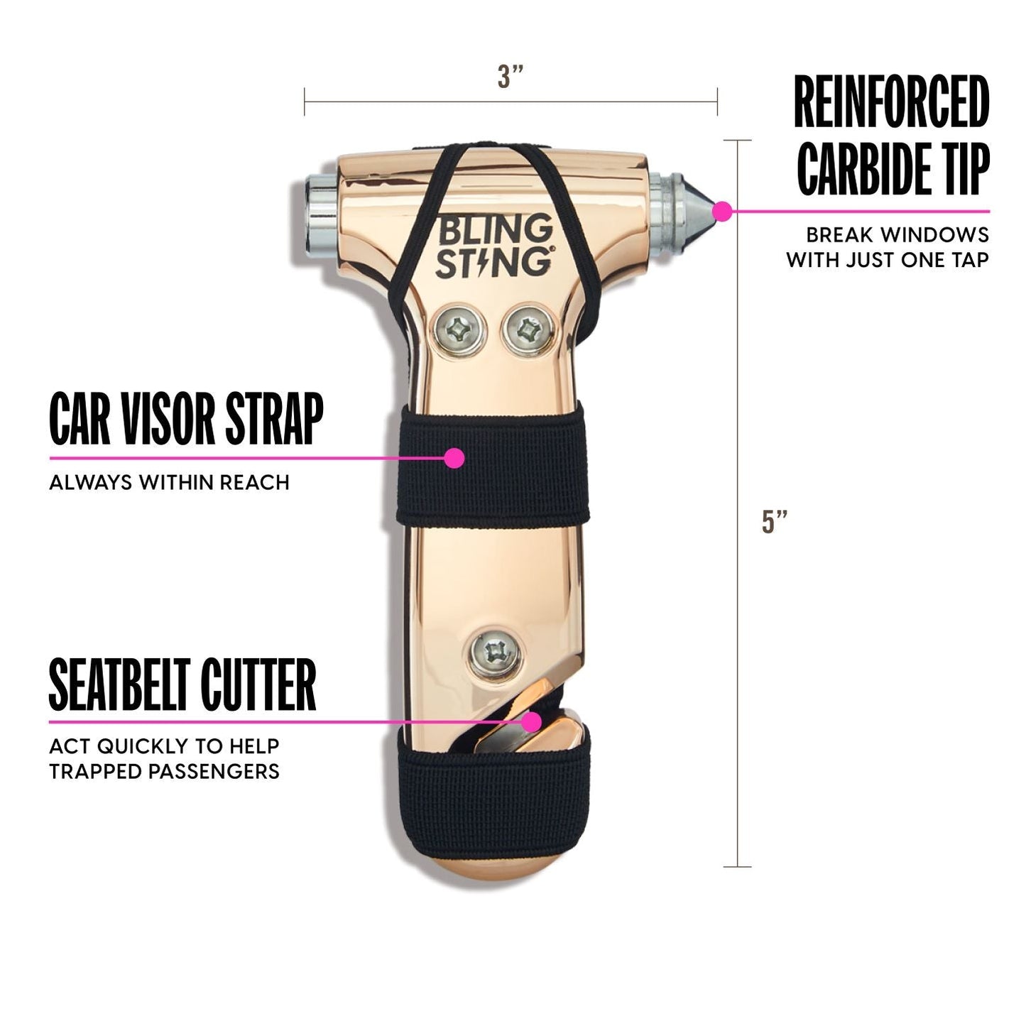 Car Safety Hammer | Emergency Escape Hammers | sellblingsting