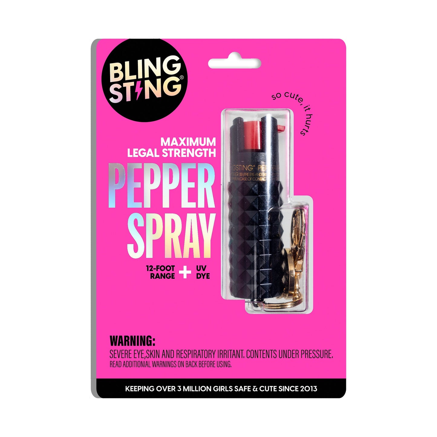 Metallic Studded Pepper Spray | Studded Pepper Spray | sellblingsting