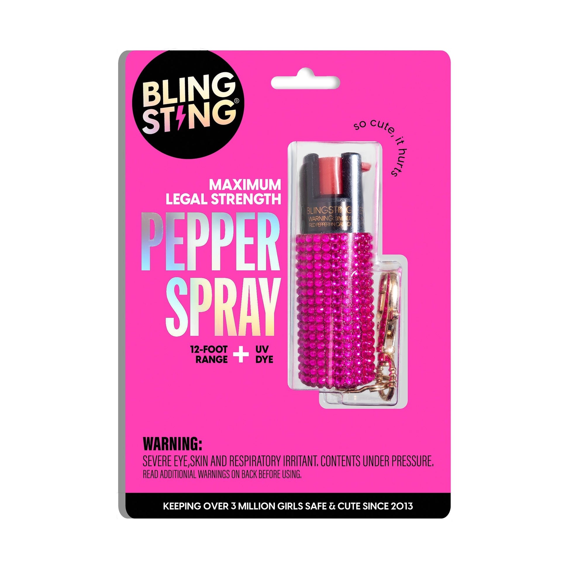 Rhinestone Pepper Spray | Mini Pepper Spray Keychain | sellblingsting