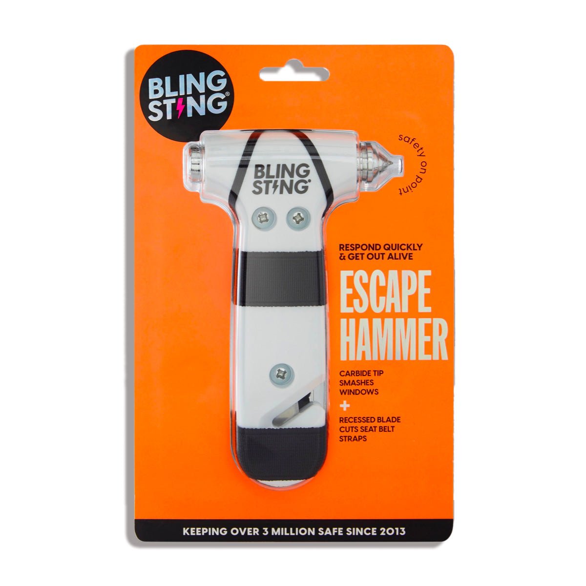 Emergency Escape Hammer | White - sellblingstingsellblingsting