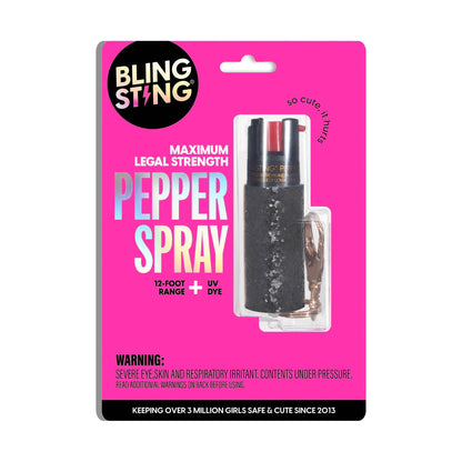 Pepper Spray | Black Glitter