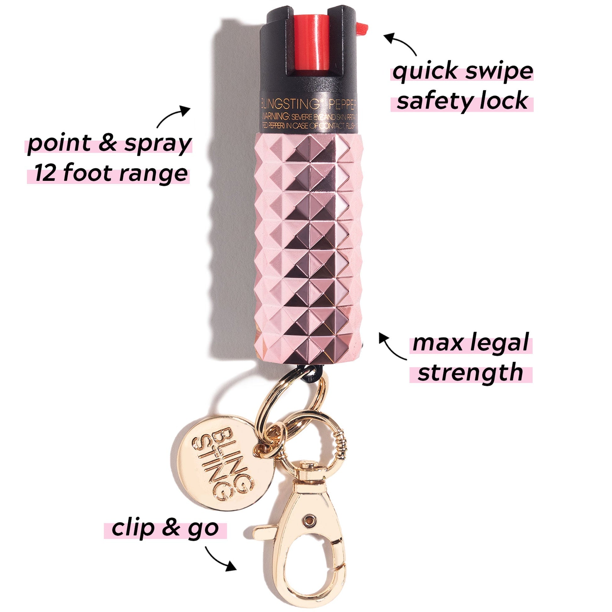 Pepper Spray | Metallic Millenial Pink