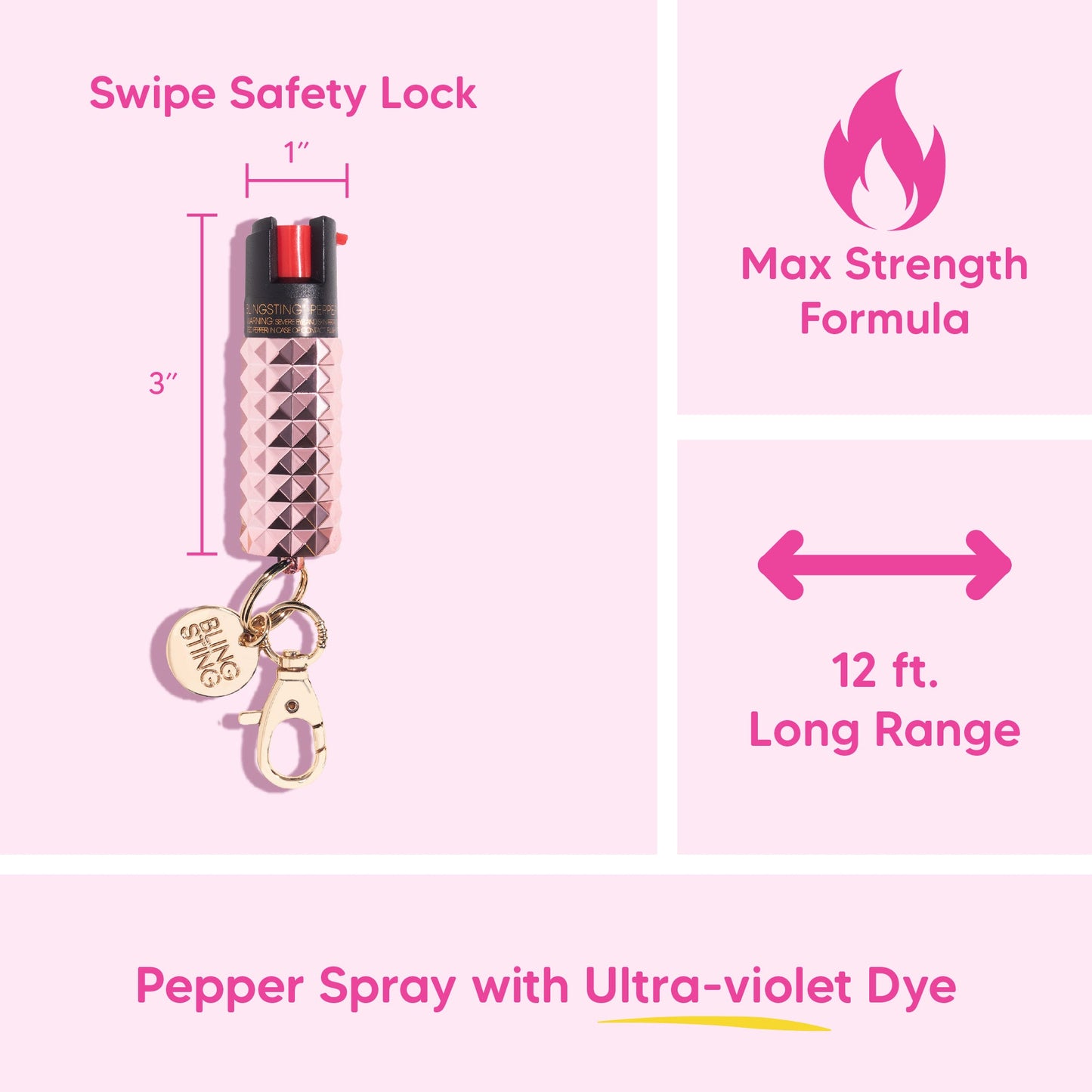 Pepper Spray | Metallic Millenial Pink