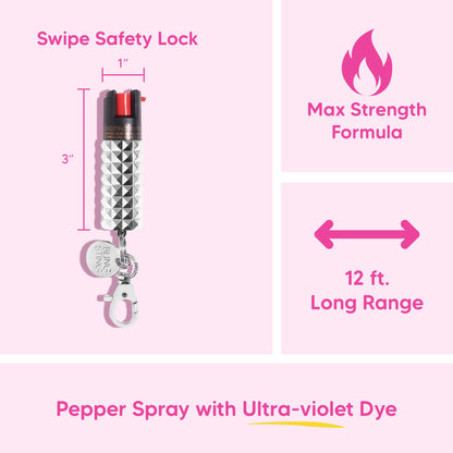Pepper Spray | Metallic Silver Studded