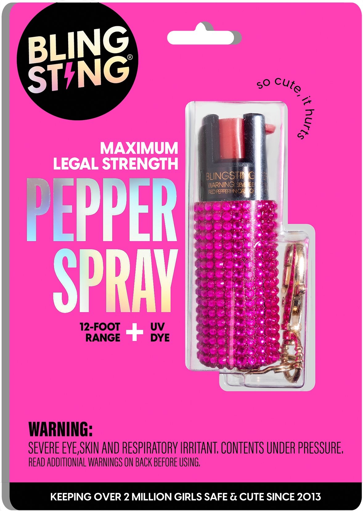 Pepper Spray  Pink Rhinestone – sellblingsting
