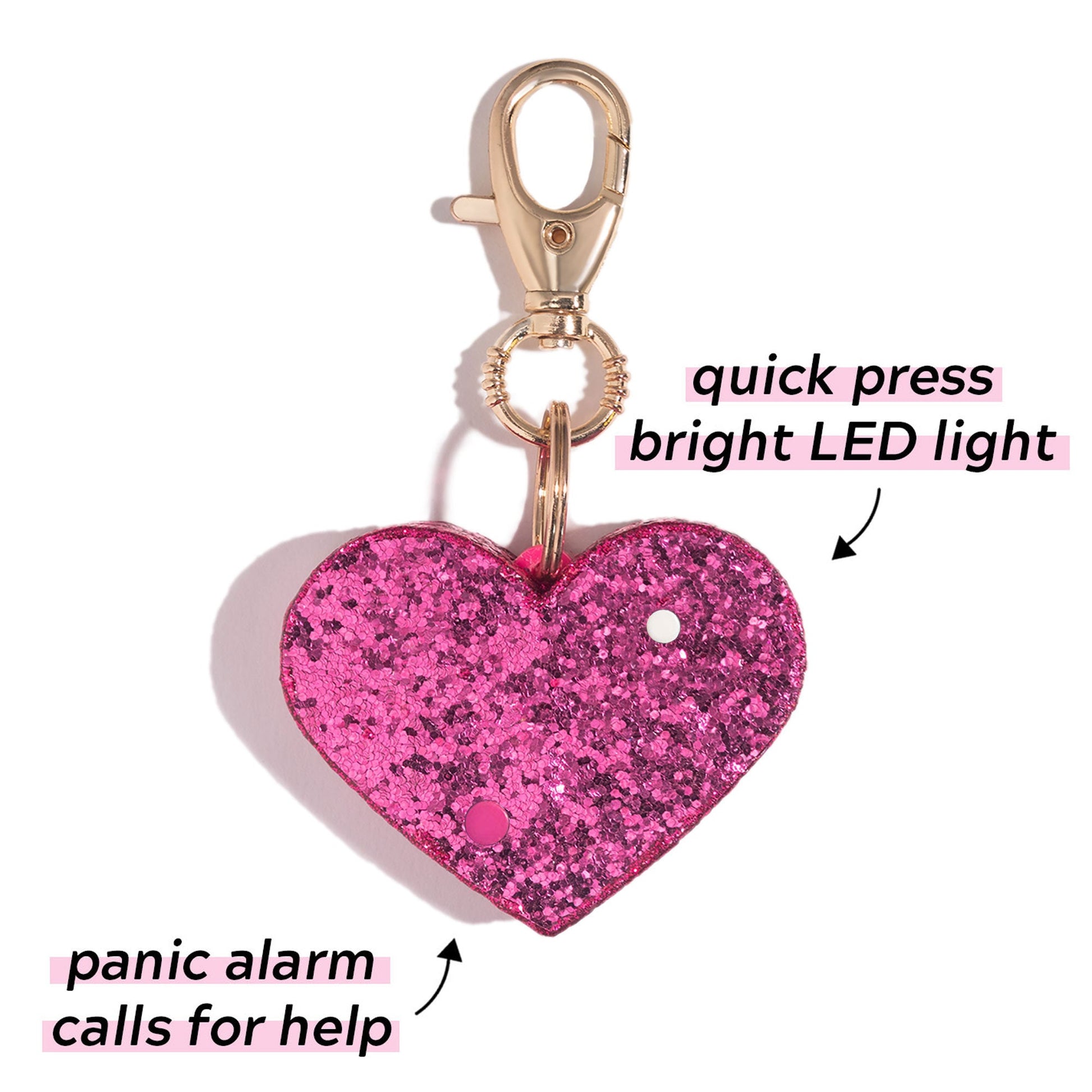 Safety Alarm | Pink Glitter