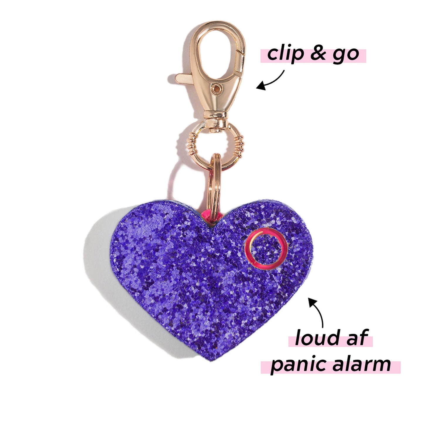 Safety Alarm | Purple Glitter