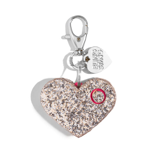 Safety Alarm | Rose Gold Glitter Heart